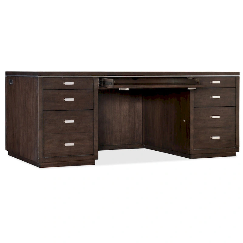 72-inch Wide Contemporary Industrial Executive Desk
