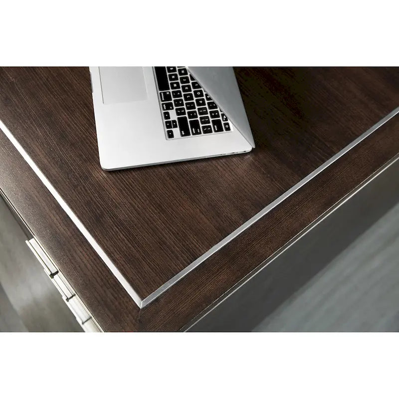 72-inch Wide Contemporary Industrial Executive Desk