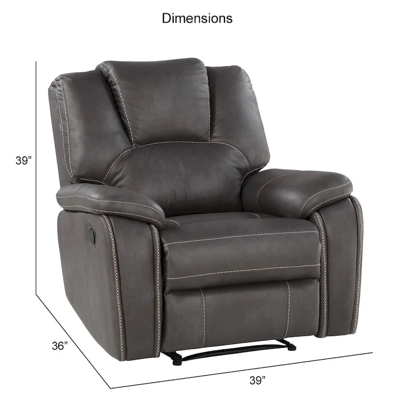 Faux Leather Reclining 3-Piece Set