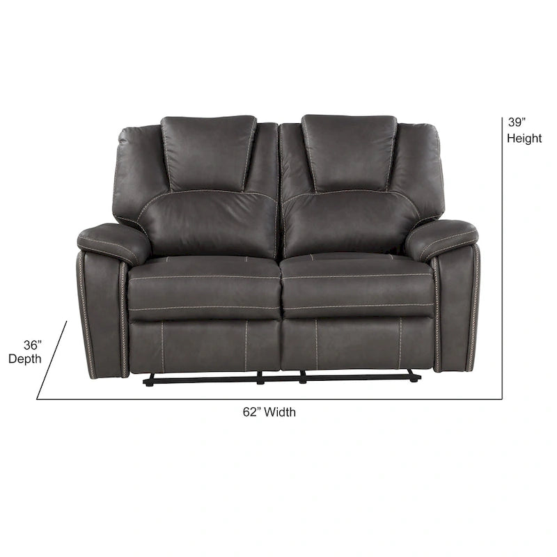 Faux Leather Reclining 3-Piece Set