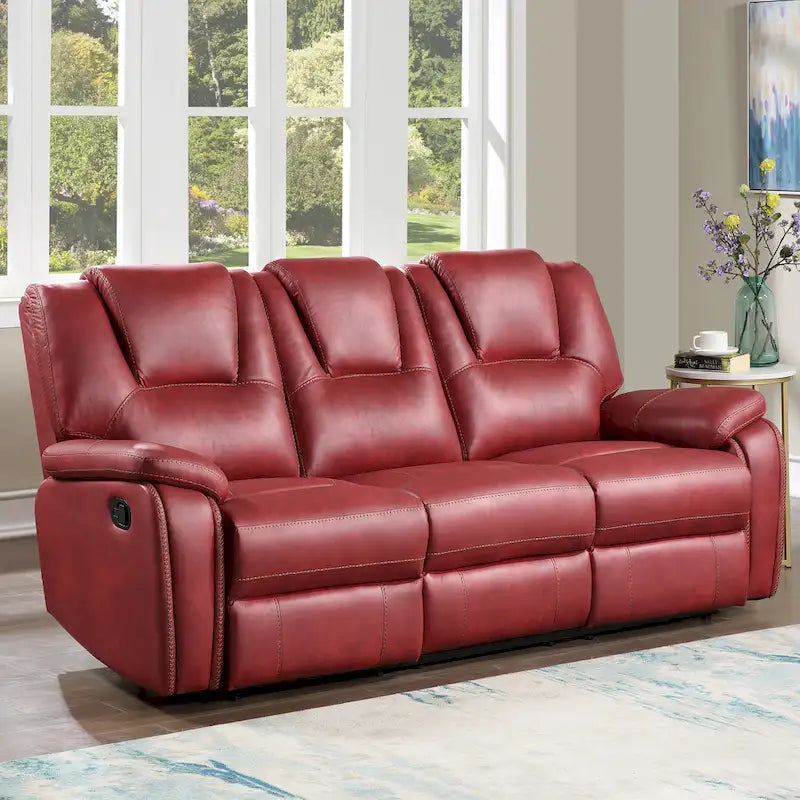 Faux Leather Reclining 3-Piece Set