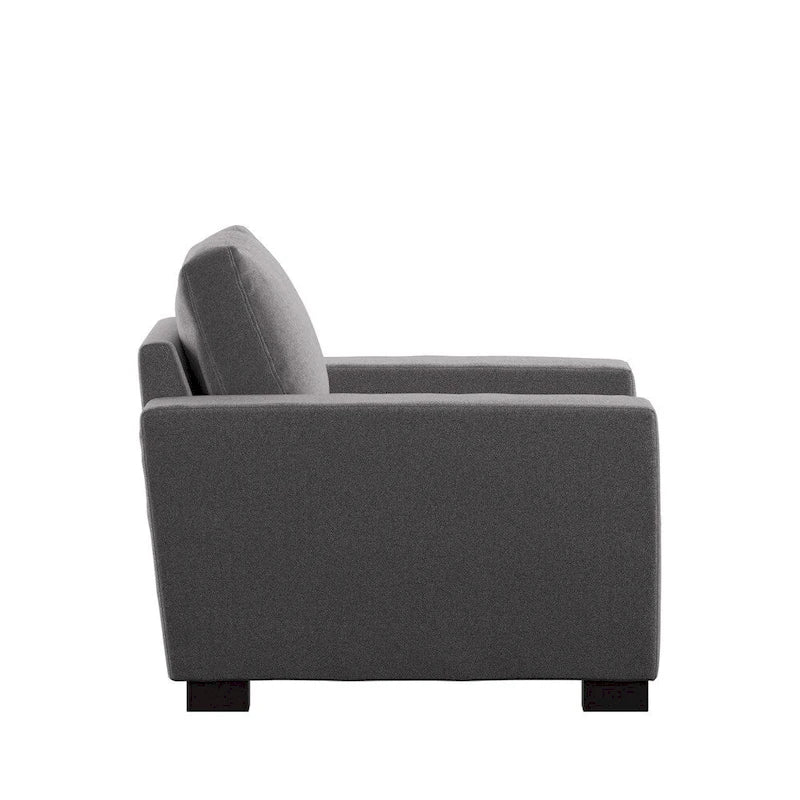 Ashton Grey Fabric Double Sided Down-Feather Filled Chair