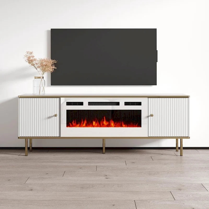 WH-EF Electric Fireplace 63 TV Stand