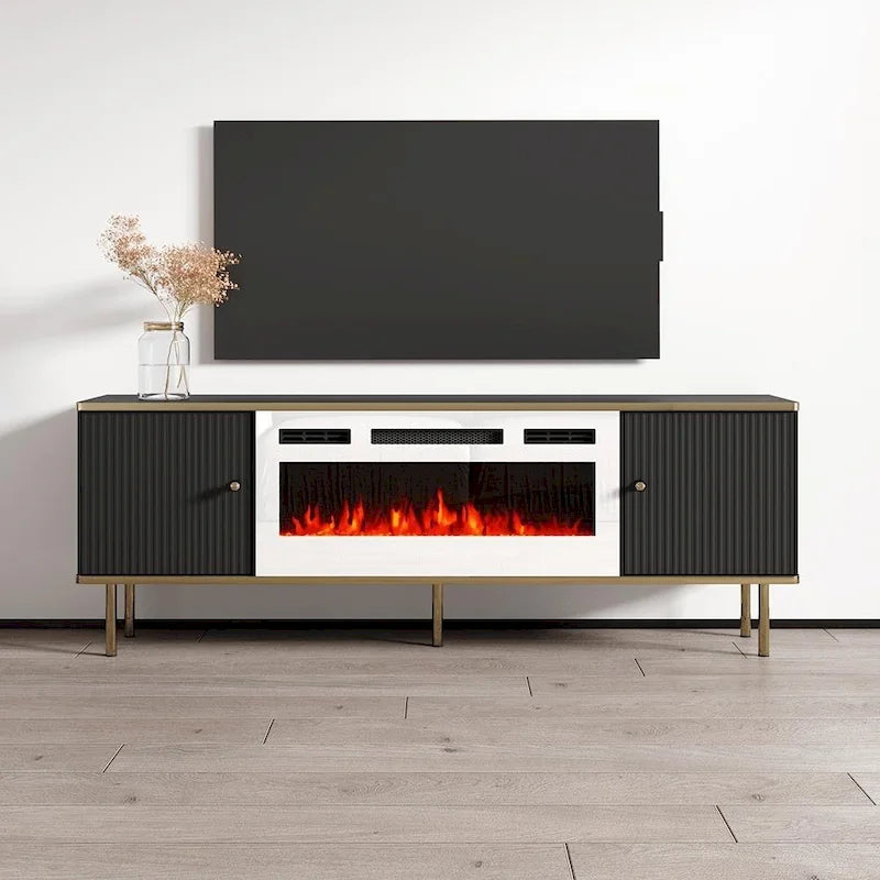 WH-EF Electric Fireplace 63 TV Stand