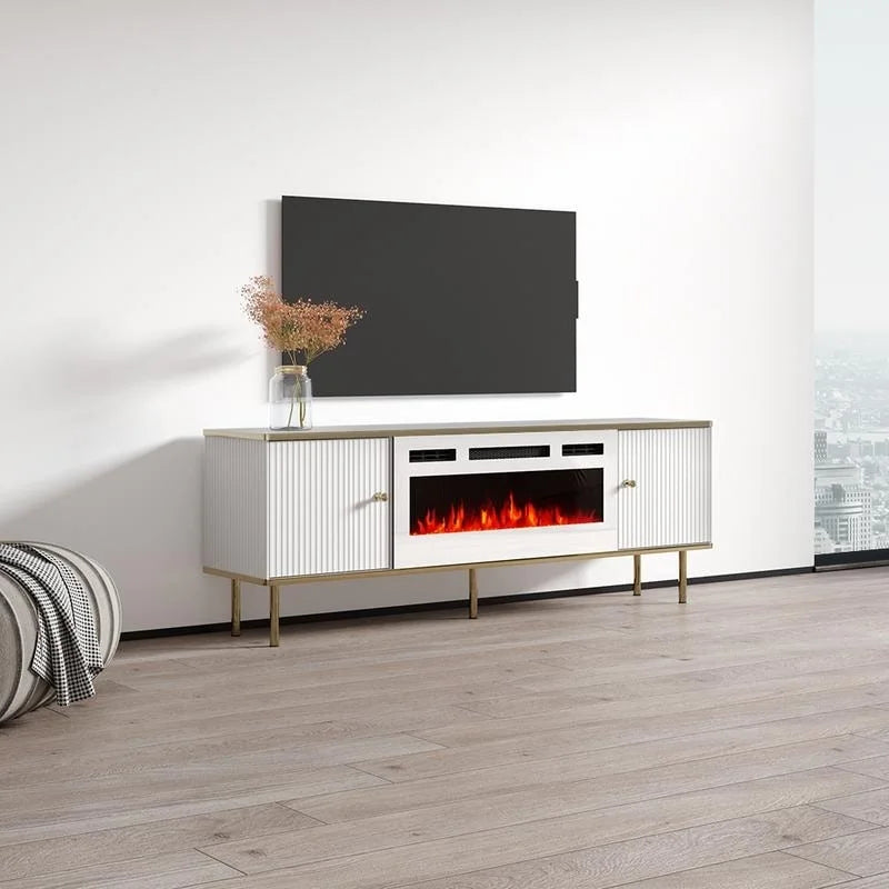 WH-EF Electric Fireplace 63 TV Stand
