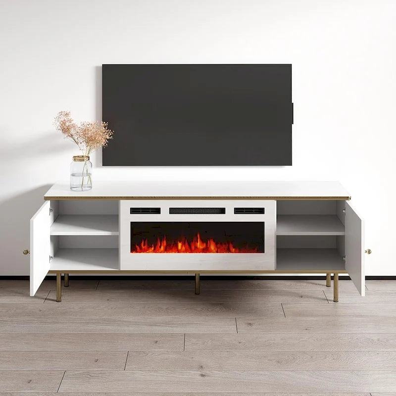 WH-EF Electric Fireplace 63 TV Stand
