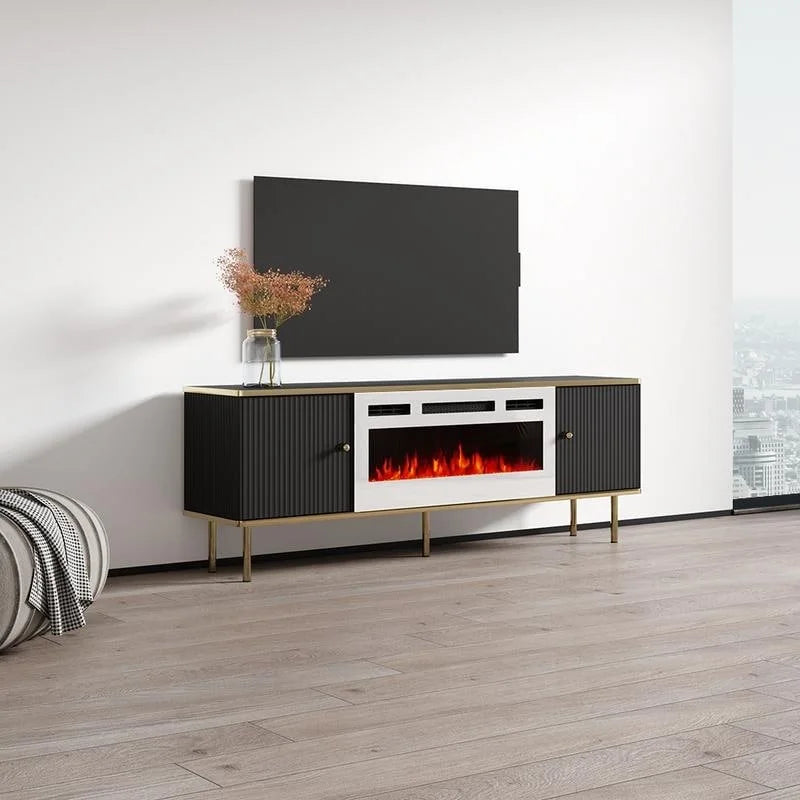 WH-EF Electric Fireplace 63 TV Stand
