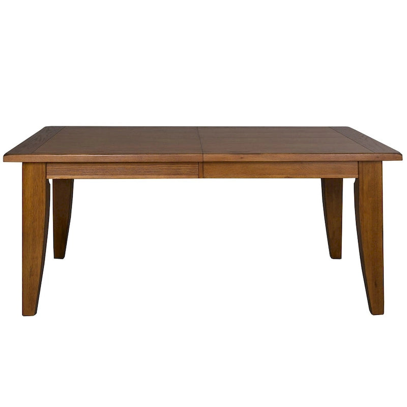 Rustic Oak 5-Piece Bow Back 44x108 Rectangular Dinette Set