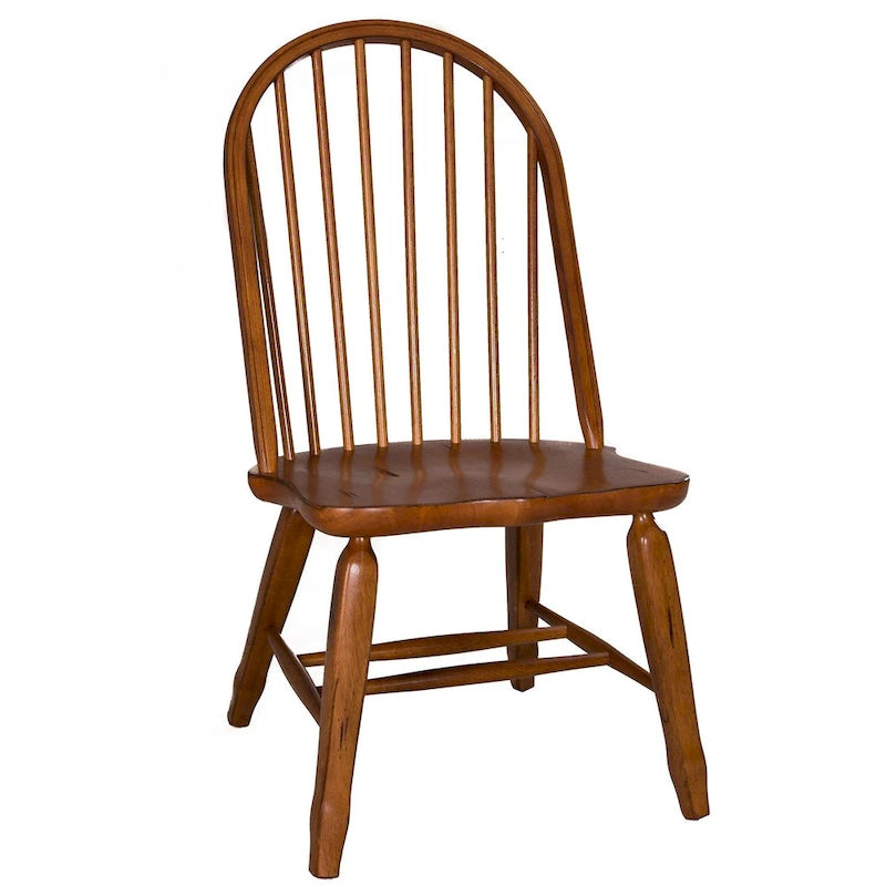 Rustic Oak 5-Piece Bow Back 44x108 Rectangular Dinette Set