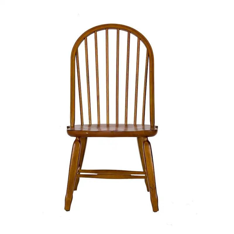 Rustic Oak 5-Piece Bow Back 44x108 Rectangular Dinette Set
