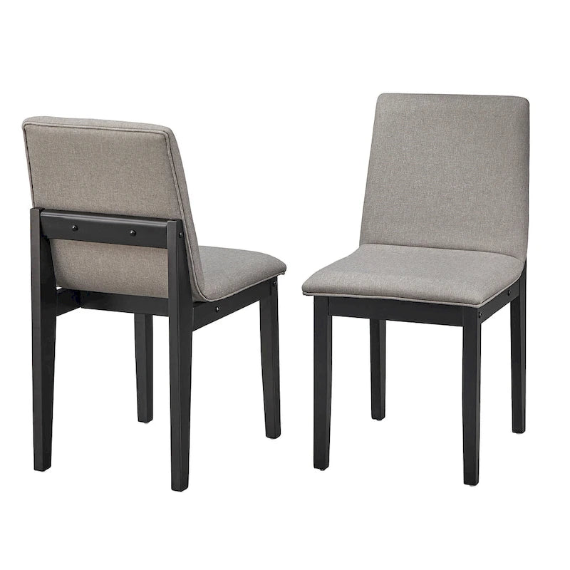 Mid-Century Modern Upholstered Dining Chair, Set of 2