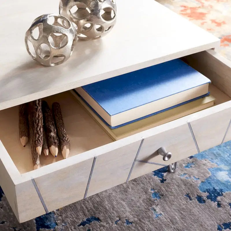 1-Drawer 1-Shelf Living Room Coffee Table - 43W x 21.6L x 16H