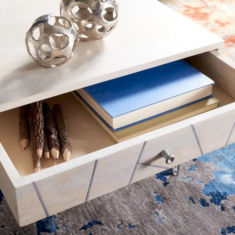 1-Drawer 1-Shelf Living Room Coffee Table - 43W x 21.6L x 16H