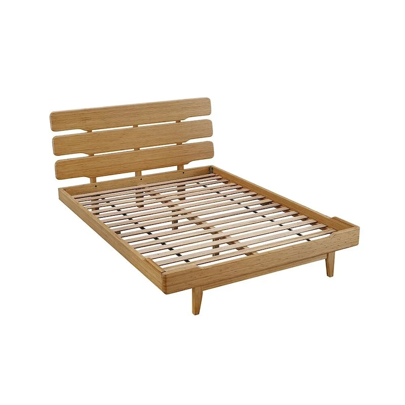Currant Queen Platform Bed, Caramelized