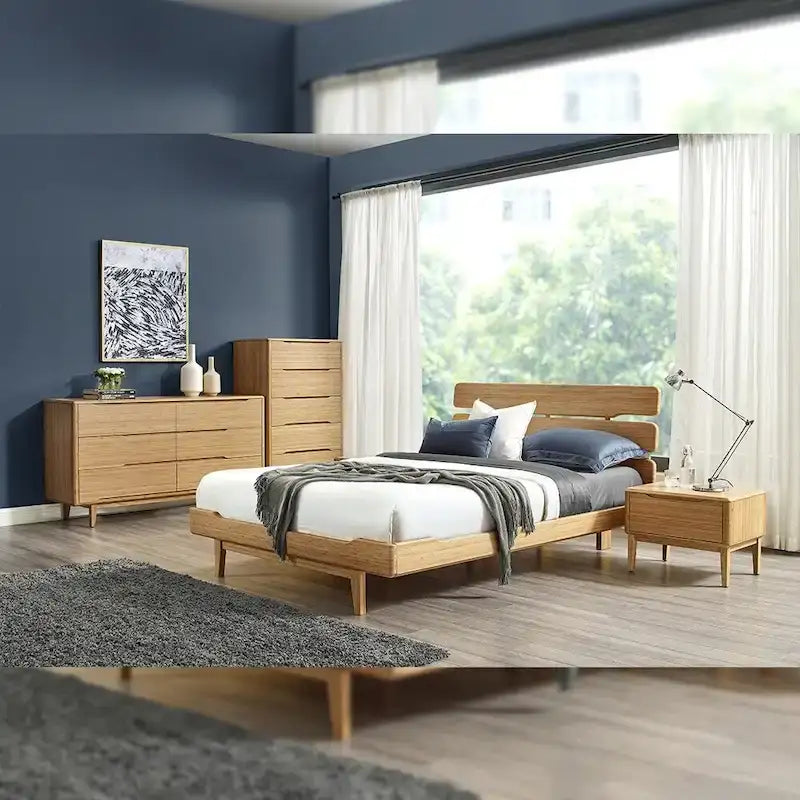 Currant Queen Platform Bed, Caramelized