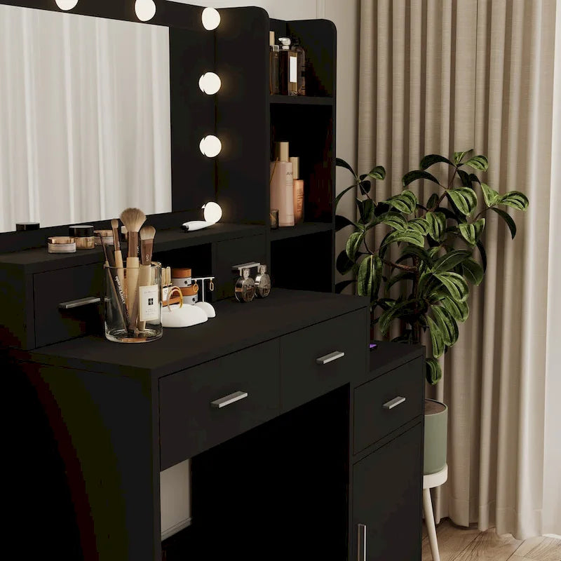 dressing table with drawers