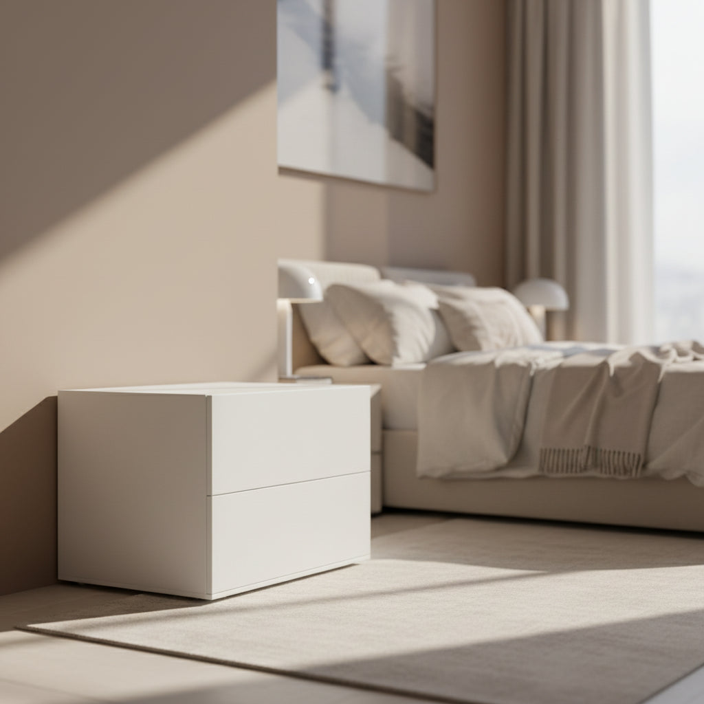Signature Design by Ashley Mollviney White Nightstand
